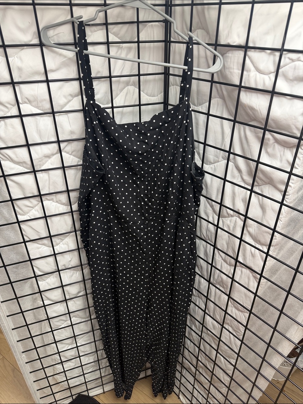 Black Polka Dot Spaghetti Strap Dress